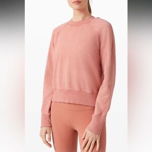 Size 6 Lululemon Ready to Roll Crew, Acid Rubber Dye Rustic Coral